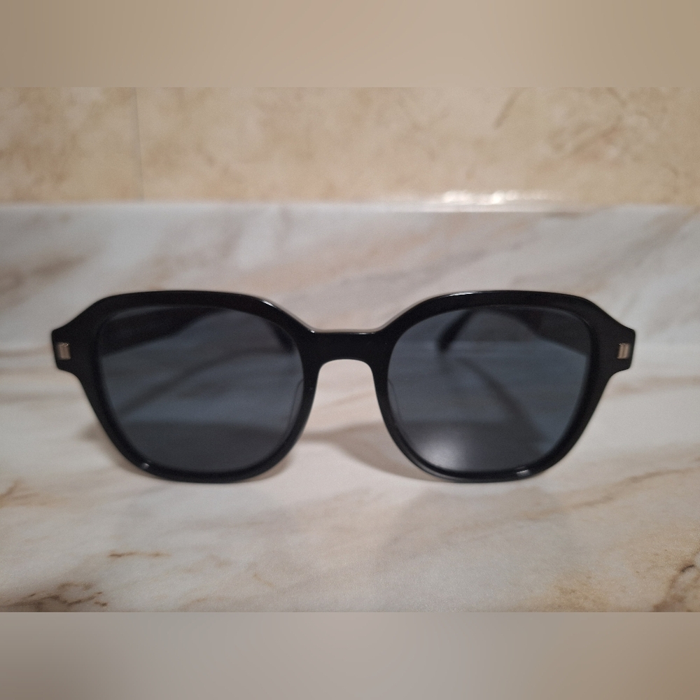 Authentic FENDI Black Square-Frame Acetate Sunglasses